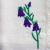 Linen Napkins - Embroidered - Norwegian Blooms