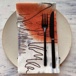 Linen Napkins - Embroidered - Scribbly Gum