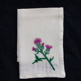 Linen Napkins - Embroidered - Norwegian Blooms