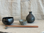Toru Hatta - Black Glazed "Rinka" Bowl