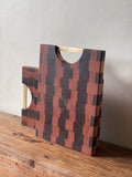 Opus Lab - Chopping/Serving Board - End Grain with Brass Handle
