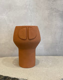 Stephanie Phillips - "Rattan" Vase in Terracotta - New Work