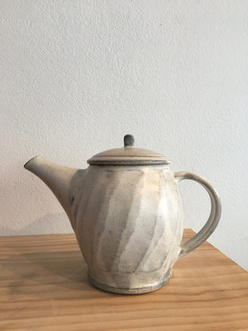 Japanese Off White Teapot