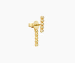 Venice - "Dial" Gold Plated Silver Earring