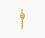 Venice - "Dial" Gold Plated Silver Earring