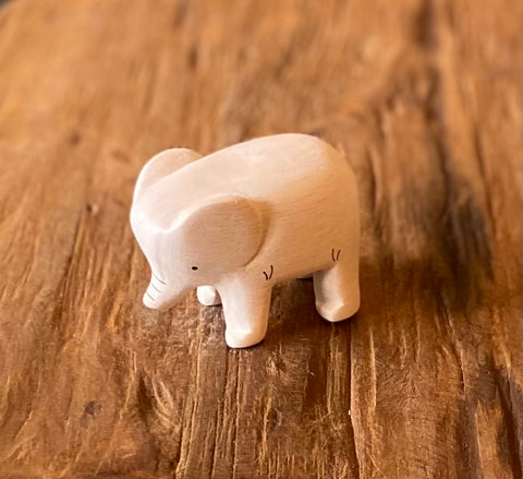 Japanese Carved Wooden Elephant