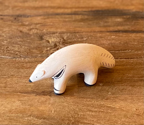 Japanese Carved Wooden Anteater