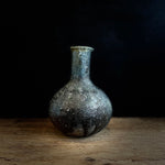 Toru Hatta - Black Non-Glazed Bulb Vase