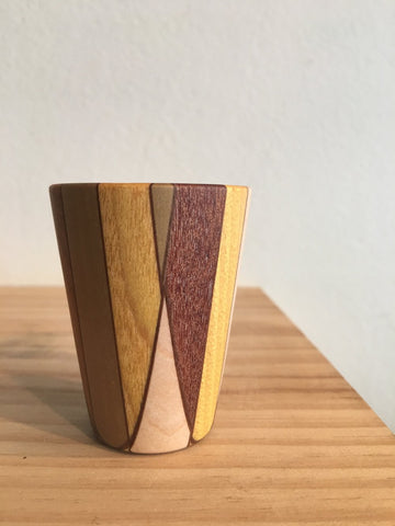 Harlequin Wooden Cup