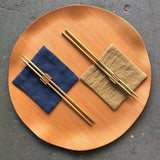 Visser Solid Brass Chopsticks & Holder