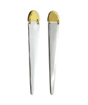 Pigna "Dagger" Silver and Gold Drop Earrings