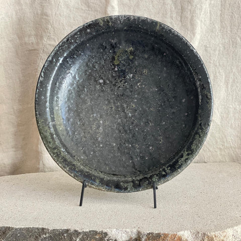 Rimmed Platter - Black Glazed - Large