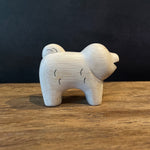 Japanese Carved Wooden Chow Chow Dog