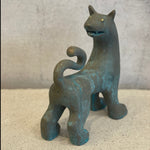Ginny Lagos - Blue Cat, Standing, Facing Behind