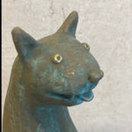 Ginny Lagos - Blue Cat, Standing, Facing Behind