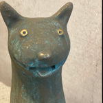 Ginny Lagos - Blue Cat, Standing, Facing Behind