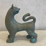 Ginny Lagos - Blue Cat, Standing, Facing Behind