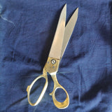 Brass Handled Steel Scissors - Left Handed