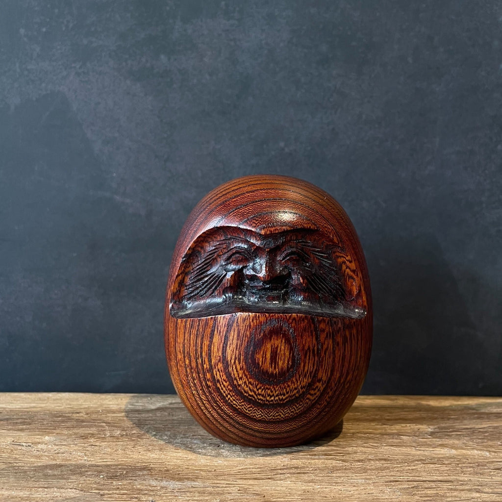 wooden daruma doll