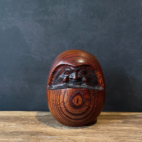 Japanese Vintage Wooden Daruma