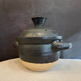 Japanese Black Double-Lid Donabe (Cooking Pot)