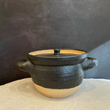Japanese Black Double-Lid Donabe (Cooking Pot)