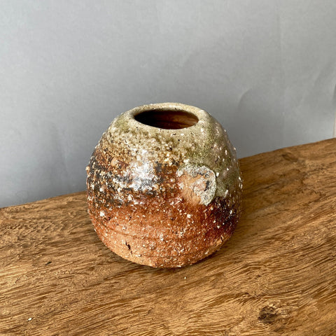Suvira McDonald - Rounded Wood Fired Vase #1