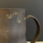 Japanese Tall Dark Ceramic Jug by Shino Takada