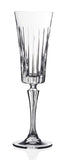 Pressed Crystal Champagne Flute - Timeless