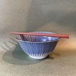Japanese Striped Small Bowl & Chopstick Set