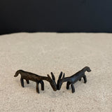 Japanese Tiny Cast Iron Horses