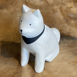 Japanese Carved Wooden Dog - Akita