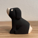 Japanese Carved Wooden Beagle