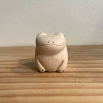 Japanese Carved Wooden Frog