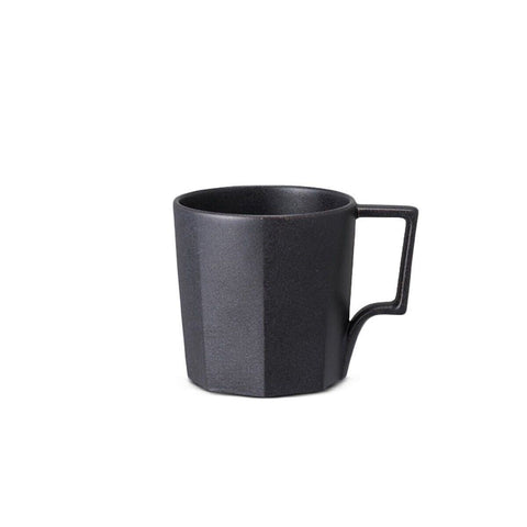 Kinto - "Oct" Black Porcelain Mug