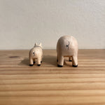 Japanese Carved Wooden Animal Pairs