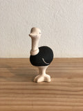 Japanese Carved Wooden Ostrich