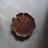 Opus Lab - Lotus Leaf Plate - Hand Carved in Dark Walnut