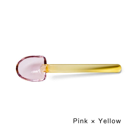 Amabro - "Snow Shovel" Glass Dessert Spoons