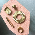 Pink Terrazzo Geometric Platter