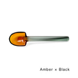 Amabro - "Snow Shovel" Glass Dessert Spoons