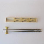 Futagami - Chopstick Rests in Solid Brass